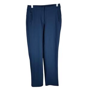 Lululemon Stretch Twill Golf Pant Regular Stitched Logo Navy Blue Women's 2 EUC